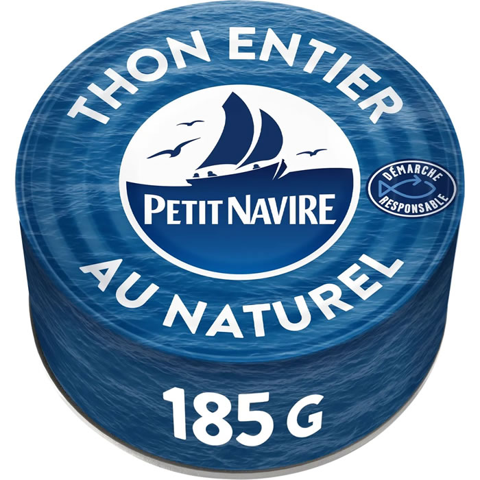 PETIT NAVIRE – Thon entier au naturel 185g