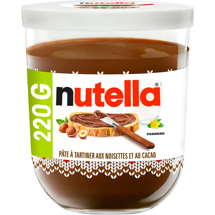 NUTELLA – Pâte à tartiner cacao & noisettes (220g) 220 g