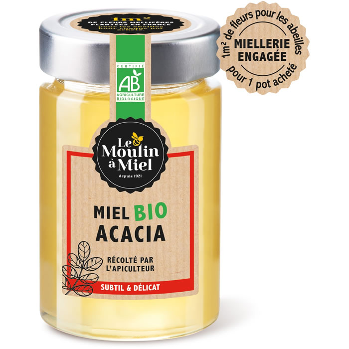 LE MOULIN À MIEL – Miel acacia bio 250 g