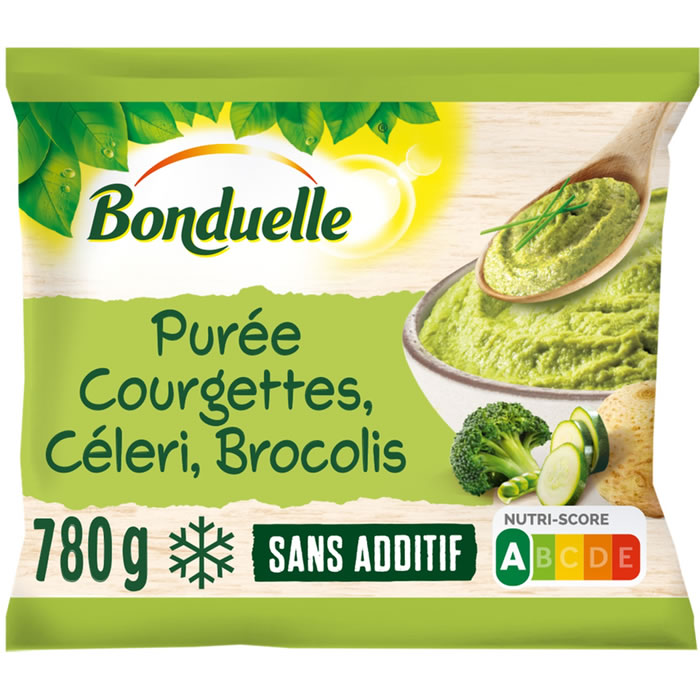 BONDUELLE – Purée courgettes, céleri, brocolis et pois 780g