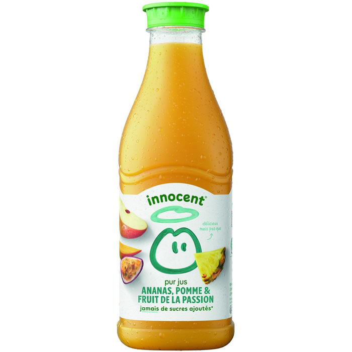 INNOCENT – Pur jus d’ananas, pomme et passion 90 cl