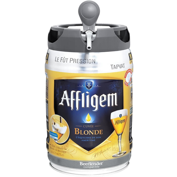 AFFLIGEM – Fût de bière blonde Belge Beertender 5 L