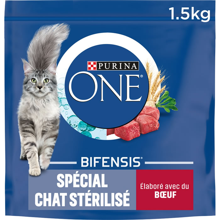 PURINA One Croquettes pour chat stérilisé au boeuf