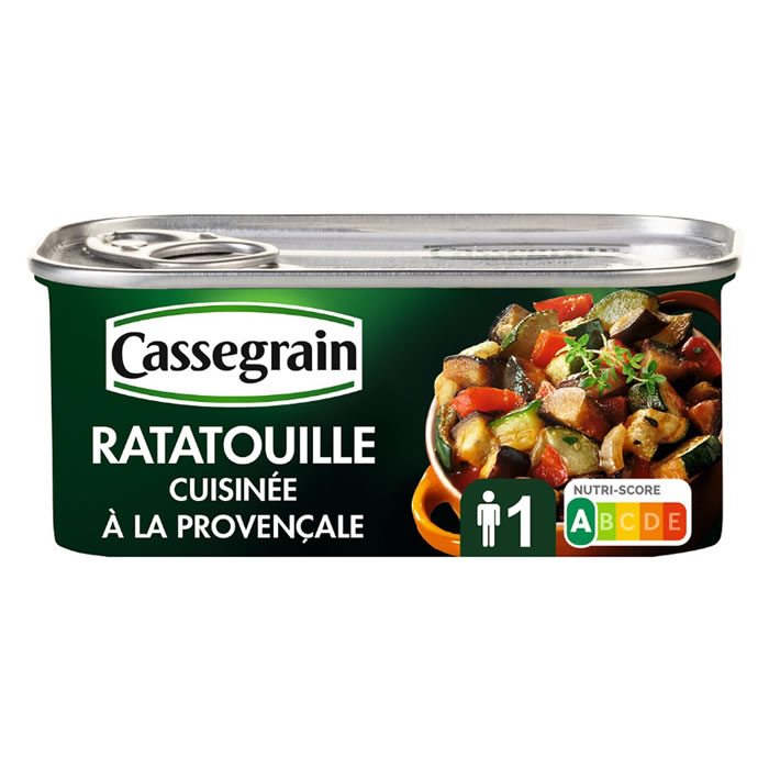 CASSEGRAIN – Ratatouille cuisinée à la Provençale et huile d’olive 185 g