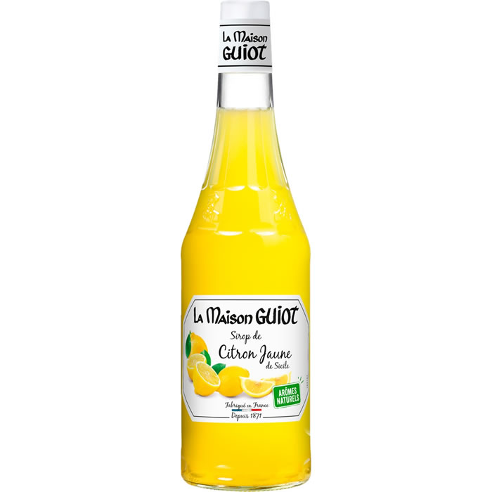 LA MAISON GUIOT – Sirop de citron jaune de Sicile 70 cl