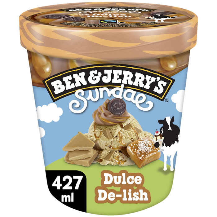 BEN & JERRY’S Sundae – Crème glacée au chocolat et caramel