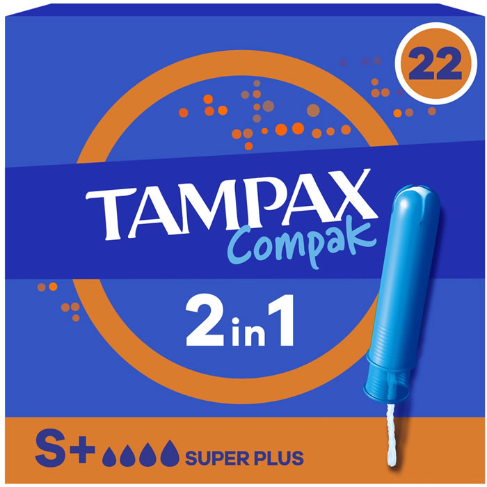 TAMPAX Compak Tampon avec applicateur super plus x22