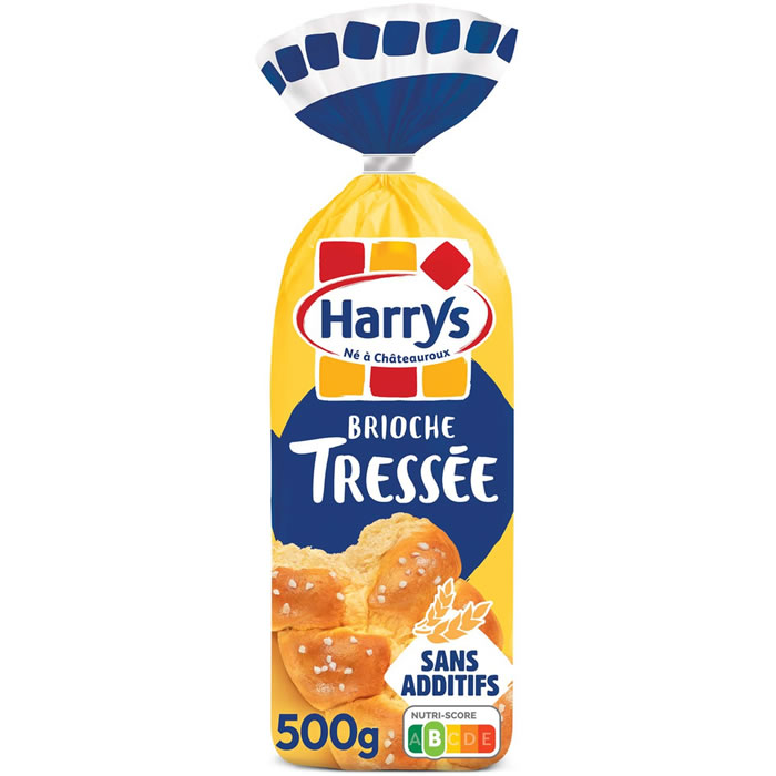 HARRYS – Brioche tressée nature au sucre perlé 500 g
