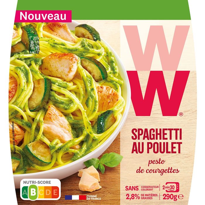 WEIGHT WATCHERS – Spaghetti au poulet et pesto 290g