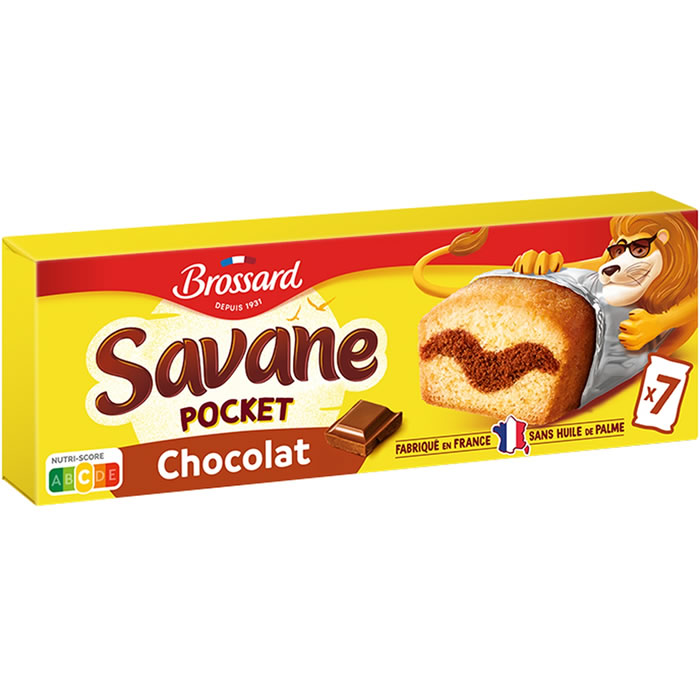 BROSSARD Savane – Gâteaux marbrés au chocolat au lait 189 g