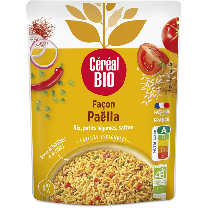CEREAL BIO – Riz façon paëlla micro-ondes bio 220g