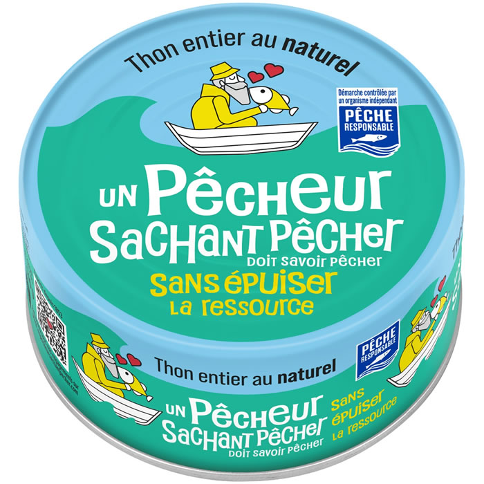 UN PÊCHEUR SACHANT PÊCHER – Thon entier au naturel 140 g