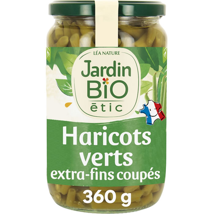 JARDIN BIO Étic – Haricots verts extra-fins coupés bio 360 g