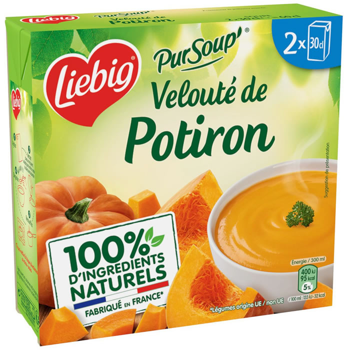 LIEBIG PurSoup’ – Soupe velouté de potirons et crème 2 x 30 cl