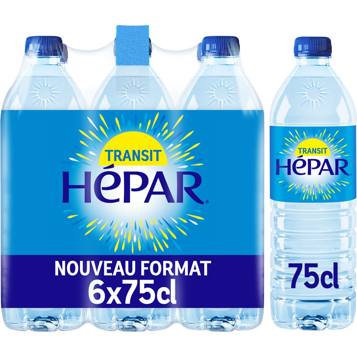 HEPAR – Eau minérale naturelle riche en magnésium 6 x 75 cl