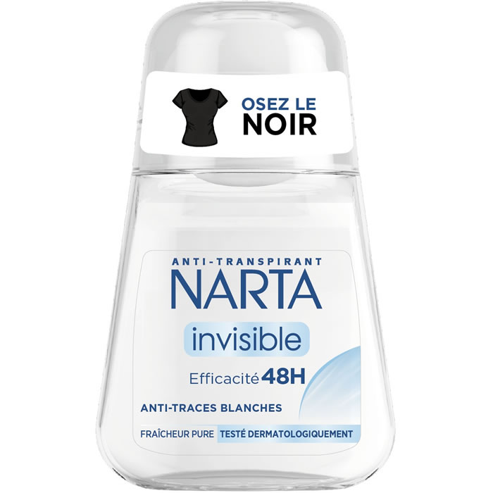 NARTA Invisible – Déodorant bille anti-traces 48h 50 ml