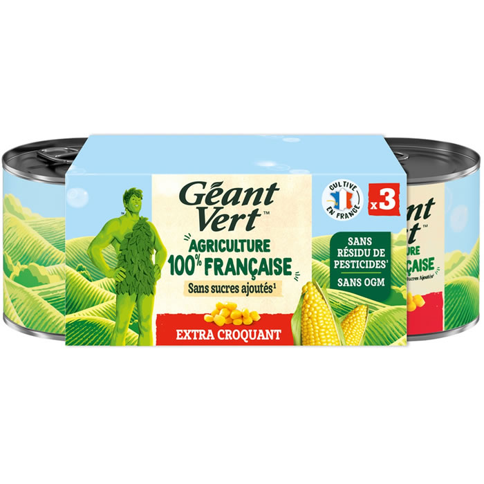 GEANT VERT – Maïs extra croquant 3x140g
