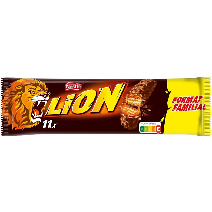 NESTLE Lion Barres céréalières chocolat et caramel 11x42g