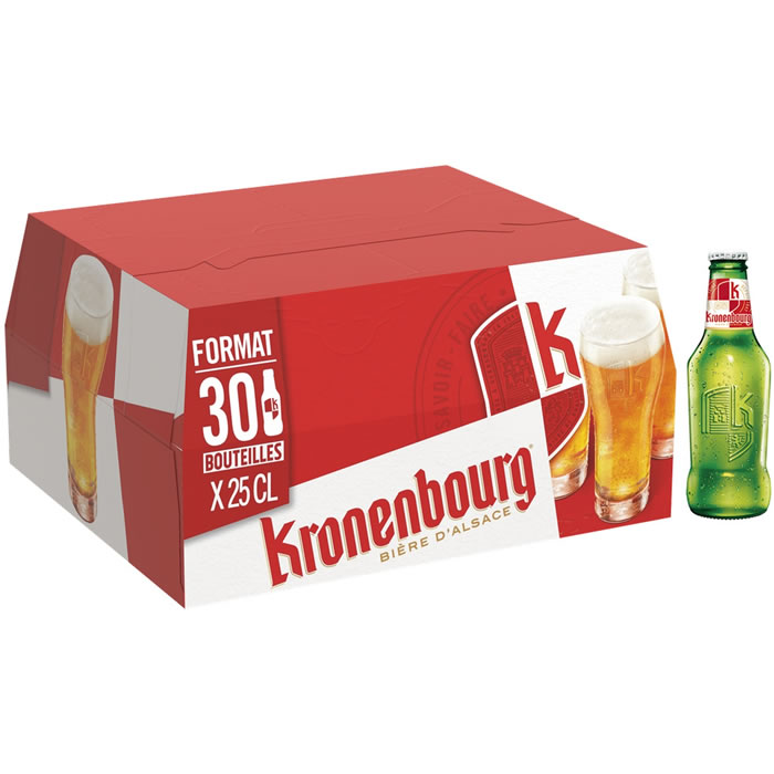 KRONENBOURG – Bière blonde Original 30 x 25 cl