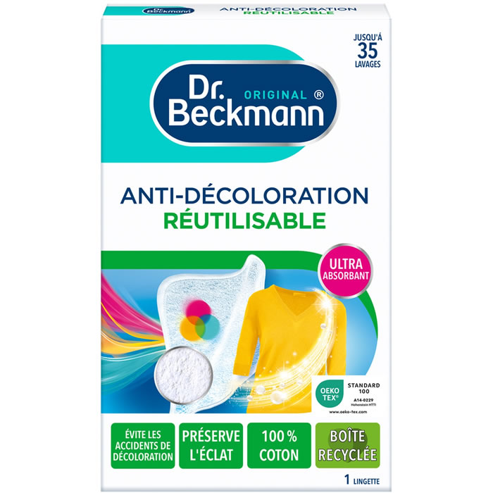 DR.BECKMANN Expert Lingette protection anti-décoloration réutilisable