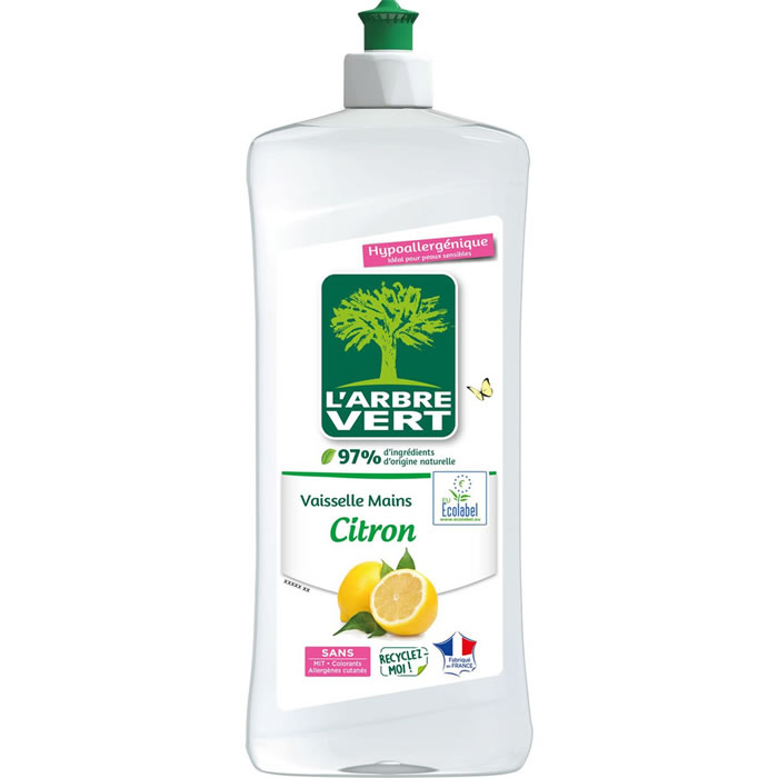 L’ARBRE VERT Liquide vaisselle mains au citron 750 ml
