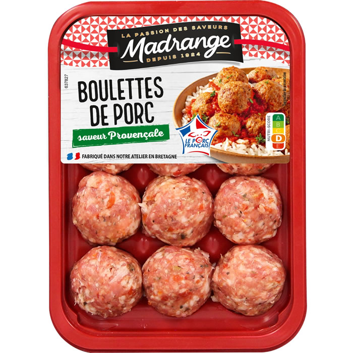 MADRANGE – Boulettes de porc à la provençale 12 x 25 g
