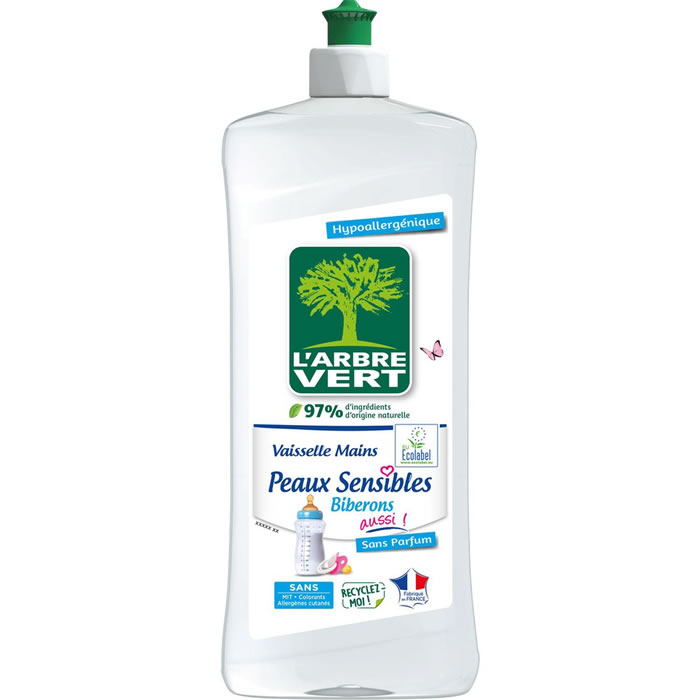 L’ARBRE VERT Liquide vaisselle pour peaux sensibles 750 ml