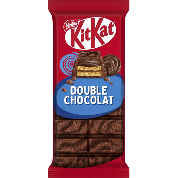NESTLE – Tablette de chocolat gaufrettes enrobées au double chocolat 99 g