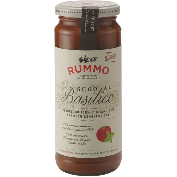 RUMMO – Sauce au basilic – 340g
