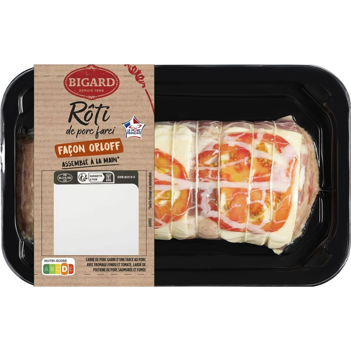 BIGARD – Rôti de porc façon orloff farci 500 g