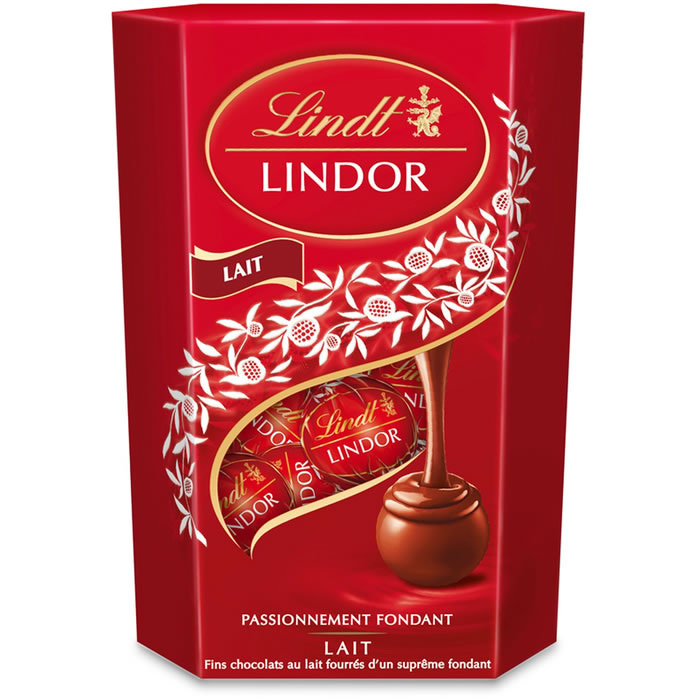 LINDT Lindor – Cornet bouchées chocolat au lait 200g