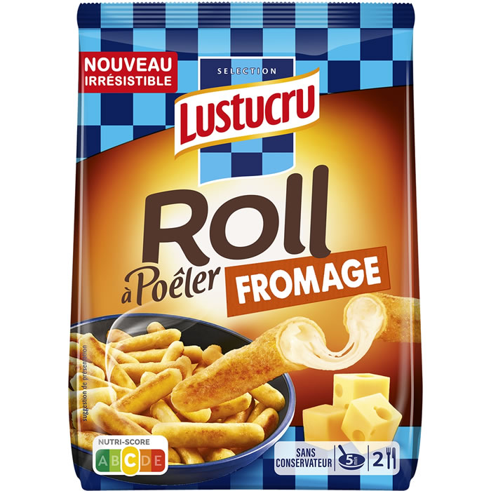 LUSTUCRU Roll – Bâtonnet de gnocchi à poêler fourré au fromage 280g
