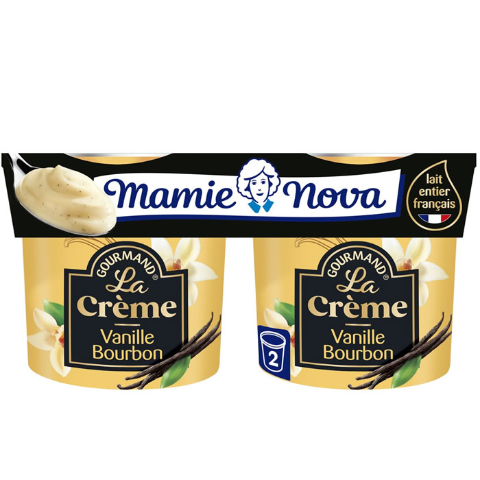 Mamie Nova – Crème dessert à la vanille bourbon 2x150g