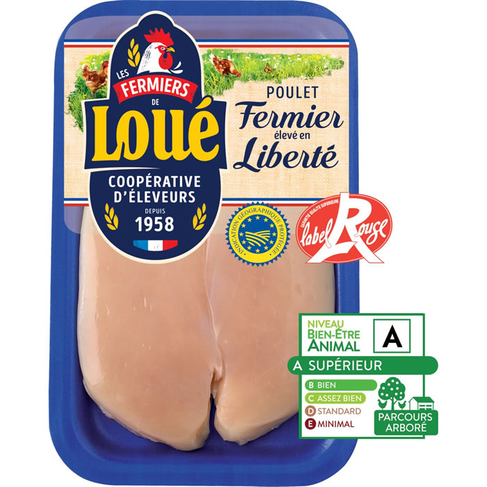 LOUE – Filets de poulet fermier Label Rouge IGP (240 g)
