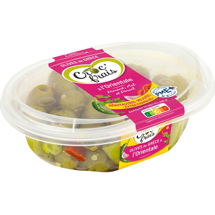 CROC’ FRAIS Les Apéritives – Olives dénoyautées à l’orientale 200g