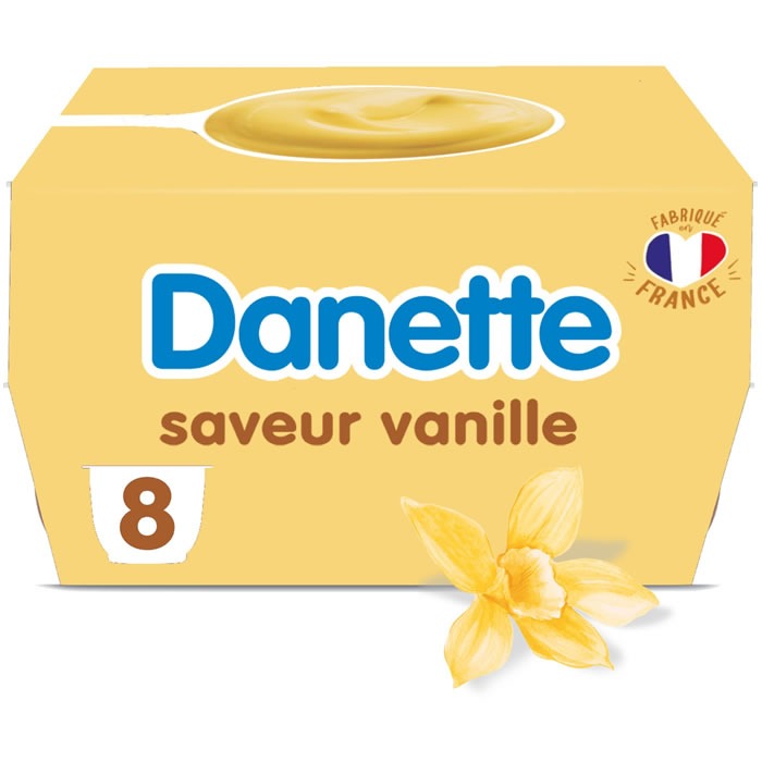 DANETTE – Crème dessert à la vanille 8 x 125g