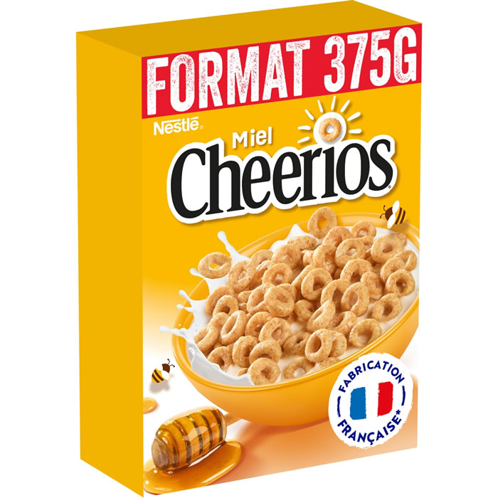 NESTLE Cheerios – Céréales de maïs soufflés au miel 375 g