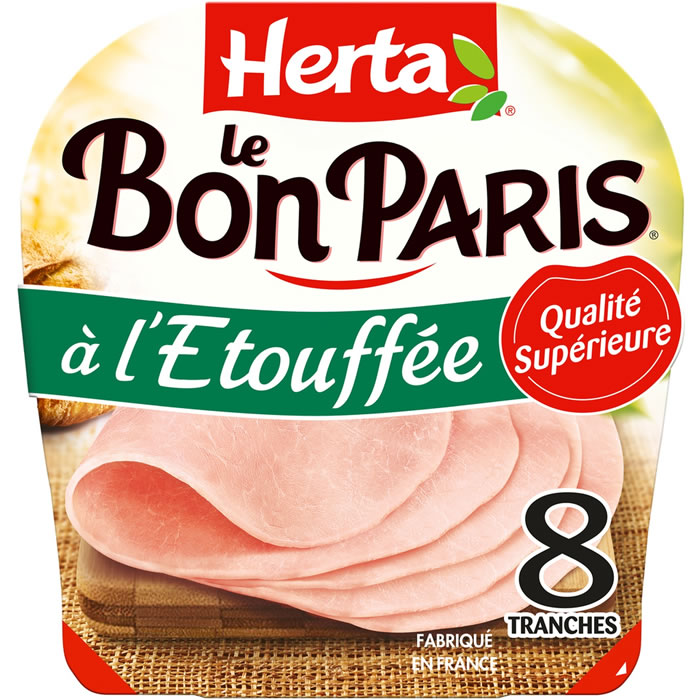 HERTA Le Bon Paris – Jambon cuit à l’étouffée (340 g)
