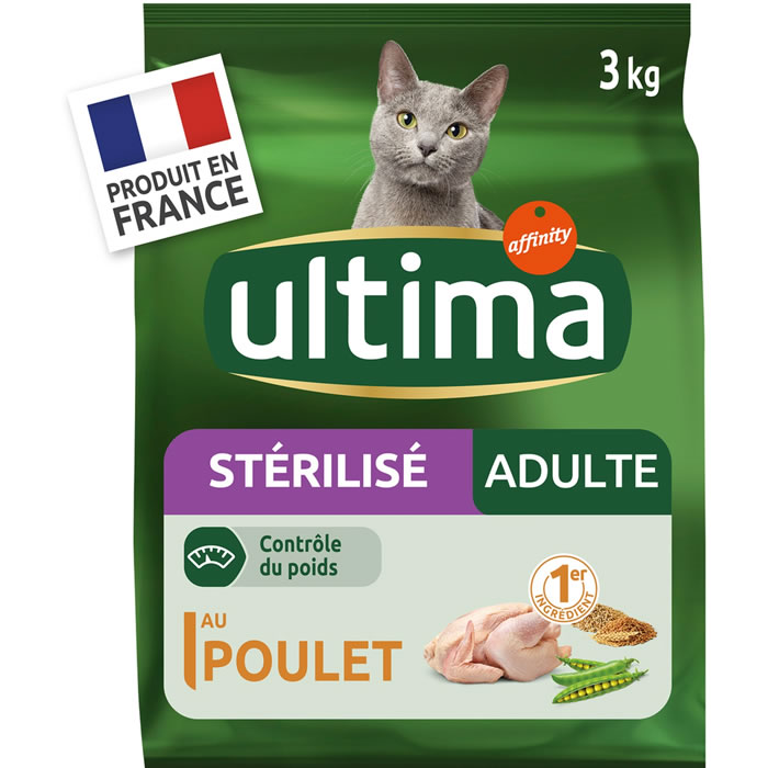 ULTIMA – Croquettes adulte poulet et orge (3 kg)
