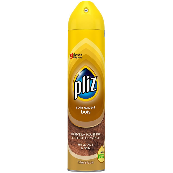 PLIZ Classique Aérosol brillance et soin pour bois 250 ml