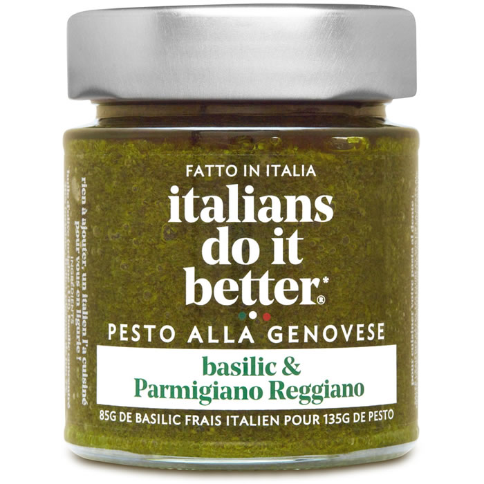 ITALIANS DO IT BETTER – Sauce pesto au basilic et parmesan 135g