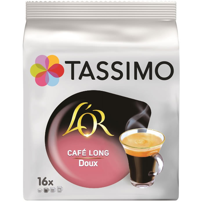 TASSIMO L’Or – Dosettes de café allongé doux (16 dosettes)