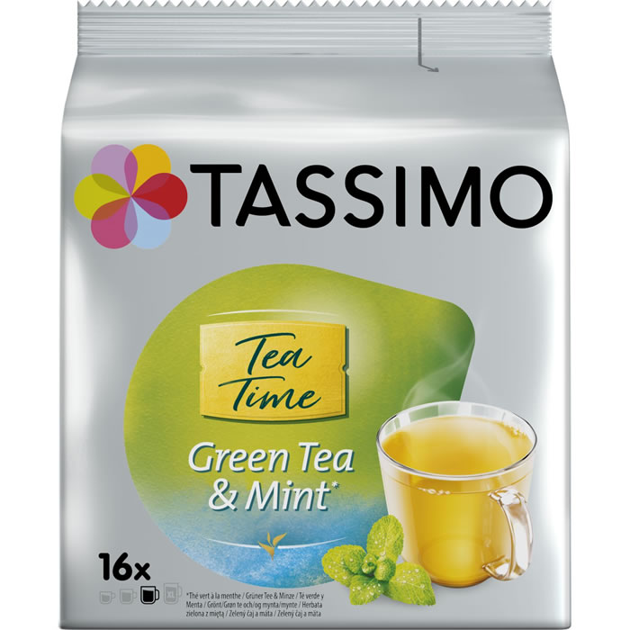 TASSIMO Twinings – Dosettes de thé vert à la menthe (16 dosettes)