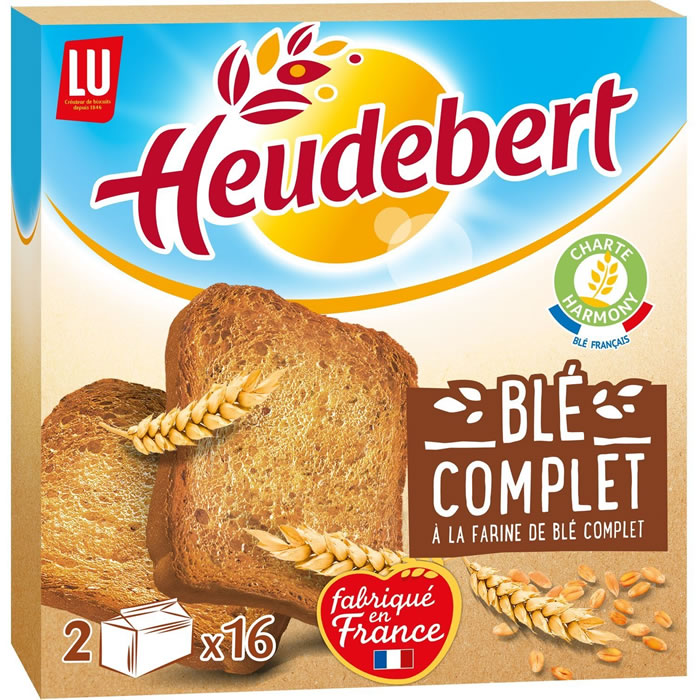 HEUDEBERT – Biscottes au blé complet 2 x 140 g