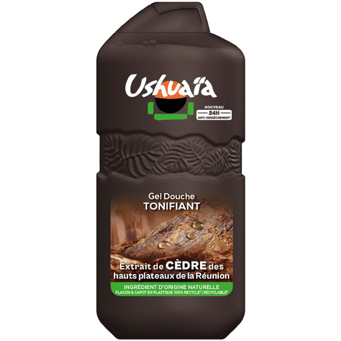 USHUAIA Tonifiant – Gel douche au cèdre de la Réunion 280 ml
