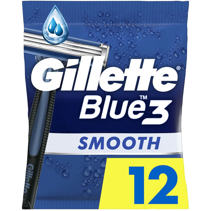 GILLETTE Blue 3 Smooth – Rasoir jetable 3 lames