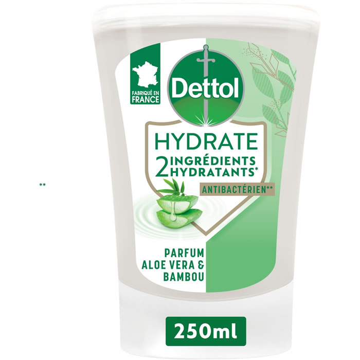 DETTOL No-Touch – Recharge gel lavant liquide mains à l’aloé vera 250 ml