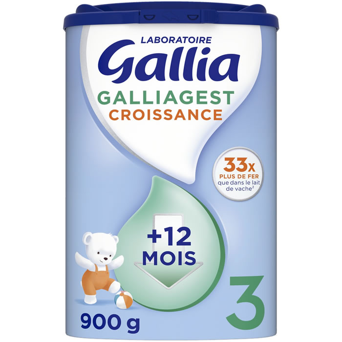 GALLIA Galliagest – Lait de croissance en poudre 12/36 mois 900g