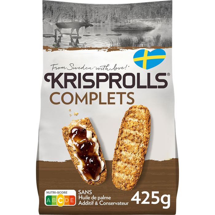 KRISPROLLS – Petits pains suédois au blé complet 425 g