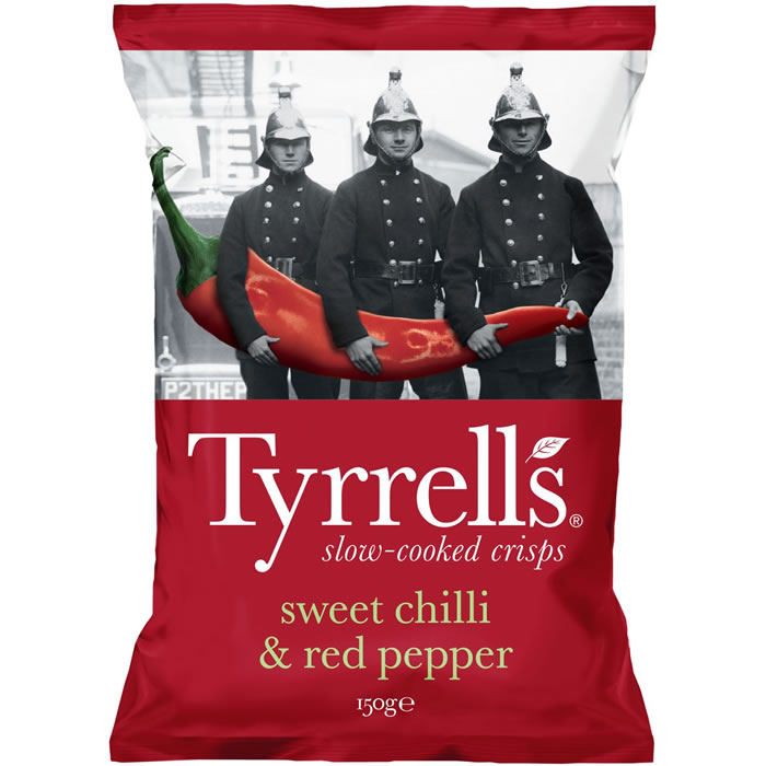 TYRRELLS – Chips saveur sweet chili et piment rouge 150g